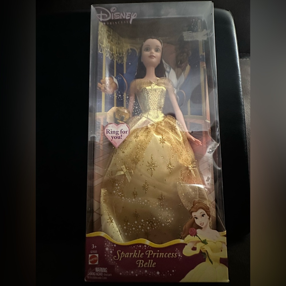 Disney Belle Doll in Glittering Gold Gown